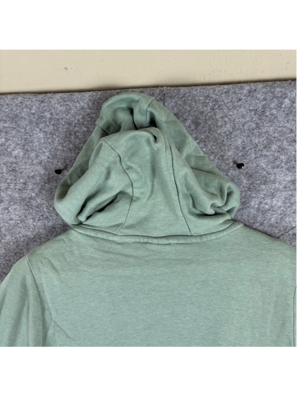Nike Womens Medium Sage Green Y2K Glitter Logo Cozy Hoodie Sweatshirt - Picture 7 of 11